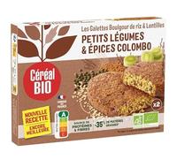CEREAL BIO - Galettes Riz Légumes Colombo 200G - Lot De 4