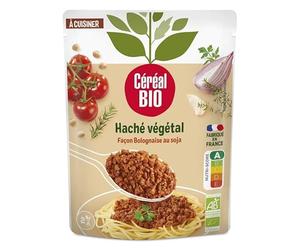 CEREAL BIO - Haché Végétal Bolognaise Soja 250g - Alternative Végétarienne et Biologique - Parfait pour une Alimentation Saine - Le Lot De 4