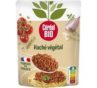 CEREAL BIO - Haché Végétal Façon Bolognaise Bio, Saveur Authentique au Soja, Sachet 250g - Le lot de 4