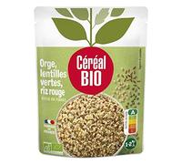 CEREAL BIO - Orge Riz Rouge Lentilles Vertes 250 G - Lot De 4