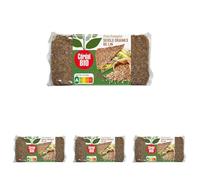 CÉRÉAL BIO - Pain Complet Seigle Avoine Lin Bio - Riche en Fibres & Oméga-3 - Céréales Complètes - Idéal Petit-Déjeuner Équilibré, Toasts ou Snack Végétarien - 7 Tranches - Nutriscore A - 500 g