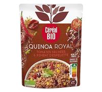 CEREAL BIO - Quinoa Royal Aux Tomates Séchées, Piment D'Espelette 220g - Lot De 4