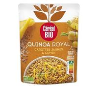 CEREAL BIO Quinoa Royal Bio 220g aux saveurs carotte et cumin, source naturelle de vitalité- Lot De 4