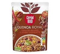 CEREAL BIO - Quinoa Royal Tomates Séchées Et Piment D'Espelette 220G - Lot De 4