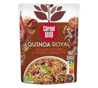 Cereal Bio - Quinoa Royal Tomates Séchées Et Piment D'Espelette Bio 220g - Epicerie Salée Saine Et Savoureuse - Le Lot De 4