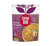 CEREAL BIO - Repas Saveur Méditerranéenne, Riz Et Soja Bio, Texture Fondante, Sachet 220g - Lot De 4