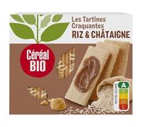 CEREAL BIO - Tartines Craquantes Châtaigne, Gourmandes, 145g - Lot De 4