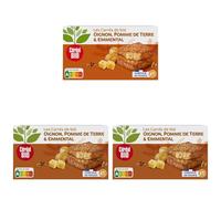 Céréal Bio Tendres Carrés De Blé, Oignons, Pomme De Terre, Emmental - Végétarien Et Bio - Simple Et Rapide Ã€ Réchauffer - 200g (2 X 100g) - 209480 (Lot de 3)