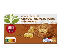 Céréal Bio Tendres carrés de Blé, Oignons, Pomme de terre, Emmental - Végétarien et Bio - Simple et Rapide à Réchauffer - 200g (2 x 100g) - 209480