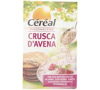 CÉRÉAL CRUSCA D'AVENA, source de protéines, riche en fibres, excellent pour le petit déjeuner et pour préparer des crêpes, pour favoriser le bien-être intestinal, format pliable, 360 g