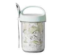 Cereal Travel Container, Breakfast Pots to Go, Yogurt Parfait Cups, Breakfast Cups Yogurt Container, Overnight Oats Container, High-temperature Resistant Material Secure Lids for Work School Travel