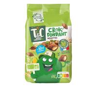 Céréales fourrées à la noisette, version bio moins sucrée - 375 g, cultivées et fabriquées en France, idée petit-déjeuner pour enfants - Lot de 3