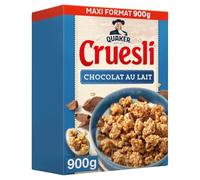 - Céréales Gourmandes au Chocolat au Lait, Texture Croquante et Fondante (Boîte 900g) - Lot de 3 - vendu par Lot