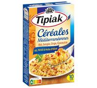 Céréales Méditerranéennes Ail Persil et Huile d'Olive 400 g - Mélange de Semoules Précuites et Céréales Complètes pour Cuisine Méditerranéenne - Lot de 4
