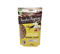 Céréales petit-déjeuner biologiques Charles Vignon Muesli Bio Amande Vanille Croustillant - Sans Gluten - 375g, Idéal pour un petit-déjeuner sain et gour - Lot De 3 - Vendu Par Lot