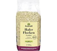 Céréales pour le petit déjeuner ALNATURA - Fins Flocons D'Avoine Bio 1Kg - Qualité Supérieure pour un Petit Déjeuner Gourmand et Sain - Riche en - Lot De 4 - Vendu Par Lot