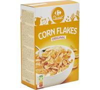 Céréales pour petit déjeuner au maïs, format familial 500 g, recette originale à base de flocons croustillants, idée pour un matin équilibré - Lot de 4