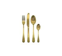 AMEFA Ménagère Cérémonial 16 couverts (4 pers.) Acier inox 18/0 Brillant Doré