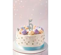 Cérémonie d'anniversaire scintillante Bougie d'argent Fête Une décennie Nombre Décoration Festivité Magie Miracle scintillant Nombre Forme Élégance, Couleur : Argent