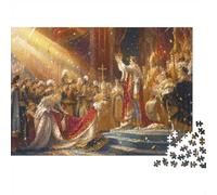 Cérémonie Monarchie Histoire 1000 Pièces Mini Puzzle pour Adultes | 52x38cm Carton Amateurs De Puzzles Détente Du Mental Puzzle Artisanal Cadeau D'anniversaire Ornement De Pièce