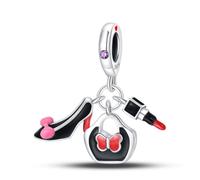 Cérémonie trois pièces breloque, accessoire de bracelet à breloques en argent sterling 925, compatible avec le collier bracelet pandora, cadeau pour femme