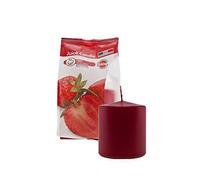 Cereria de Giorgio jus de Bougie Cierge parfumé à la Fraise Fruits, Cire, Rouge, 7 x 7 x 8 cm