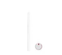 Cereria de Giorgio liturgico Torche à Vent avec Anti-Goutte, Cire, Blanc, 40 x 2.4 x 40 cm