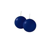 Cereria de Giorgio risthò bougies boule, cire, bleu, 4.5 x 4.5 x 4.5 cm, 12 unités
