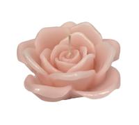 Cereria Di Giorgio - Bougie en forme de rose - Couleur pêche - Diamètre 10 cm Hauteur 5 cm - Sac Cadeau - Artisanal