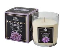 Cereria Di Giorgio Bougie parfumée cire végétale fabriquée en Italie Aromathérapie - Verveine - Antistress