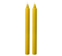 Cereria di Giorgio Risthò Bougies Doriques pour Bougeoir, Cire, Moutarde, 2,2 x 25 cm