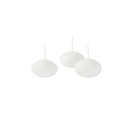 Cereria di Giorgio Risthò Lot de 20 Bougies flottantes, en Cire, Blanches, 4,5 x 4,5 x 2,5 cm