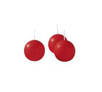 Cereria di Giorgio Risthò Lot de 20 Bougies sphériques flottantes, en Cire, Rouges, 3 x 3 x 3 cm