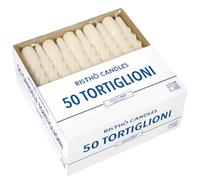 Cereria di Giorgio Risthò Lot de 50 Bougies pour Chandelier, Cire, Ivoire, 2,2 x 21 cm