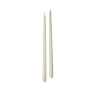 Cereria di Giorgio Risthò Lot de 6 Bougies Coniques pour bougeoir, en Cire, 2,2 x 40 cm - Blanc