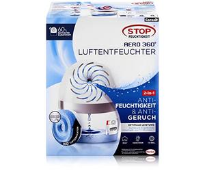 Ceresit Déshumidificateur Aero 360° blanc - Aide à éviter la condensation, les odeurs de moisissure et de modernité - Déshumidificateur d'air ambiant rechargeable - 1 appareil avec 1 recharge de 450 g