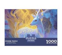 Cerf 1000 Pièce Puzzle Jeu De Famille Classique Animaux Jigsaw Puzzle Jeu De Défi Unique pour Adultes Et Enfants 38x26cm/1000pcs