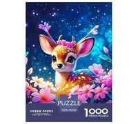 Cerf 1000 Pièces Petit Animal de l'océan Puzzle en Papier Matériaux Recyclés Décoration Moderne Adultes Et Adolescents Dès 14 Ans 70x50cm/1000pcs