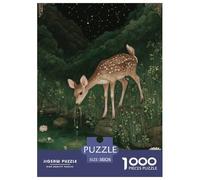Cerf 1000 Pièces Puzzle Unique Décoration Moderne Puzzles Jouets De Difficiles pour Adultes 38x26cm/1000pcs