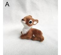 Cerf De Noël En Peluche, 1 Pièce, Modèle D'arrangement De Scène, Accessoires De Décoration De Noël, Ornements De Paysage Créatifs, Bricolage