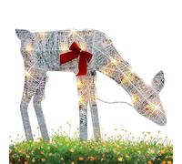 Cerf de Noël Lumineux - Jardin de Figure de Renne LED | Éclairage de en Plein air | Décoration de Rennes Festive avec des lumières LED | Décorations de Noël à l'épreuve des intempéries Hirsch en