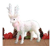 Cerf de Noël | Sculpture De Renne Étincelante pour Décorations - Décor De Cerf Portant Une Écharpe,pour Les Vacances La Maison L Hiver Le Porche Le Jardin La Fenêtre Halloween