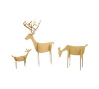 Cerf En Carton À Assembler 15,5 À 37,5 Cm 3 Pcs