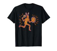 Cerf en Cours d'exécution Shaman Paleo Tribal Art T-Shirt