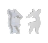 Cerf en silicone moule cerf pour Noël, moule de craie en forme d'élan pour décoration de cuisine, fête, anniversaire, mariage, chocolat, fête, maison