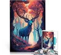 Cerf Fantastique Puzzles de 1000 pièces pour Adultes Entraînez Votre Cerveau et Vos Mains Cadeau d'œuvre d'art 38x26cm