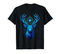 Cerf géométrique Mystique - Art Totem Animal Spirituel T-Shirt