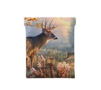 Cerf Impression Artistique, Sac de Rangement pour Femmes, Portefeuille supérieur à Presser, Petit Porte-Monnaie, Pochette de Changement