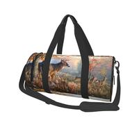 Cerf Impression Artistique, Sac de Voyage de Grande capacité, Sac à Main Rond, Sac de Voyage de Sport, fourre-Tout, Sac de Fitness