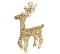 Cerf lumineux de Noël | Décoration saisonnière à paillettes antirouille - Renne de Noël scintillant pré-éclairé - Pour intérieur ou extérieur, cour, pelouse, jardin, porche